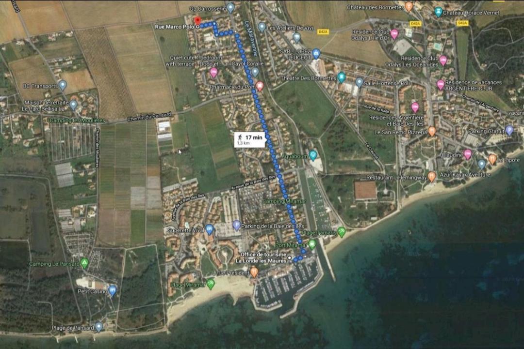 Apartament Coquet Studio Avec Belle Terrasse La Londe-les-Maures Zewnętrze zdjęcie